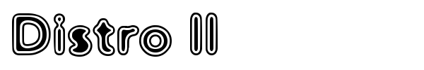 Distro II font preview
